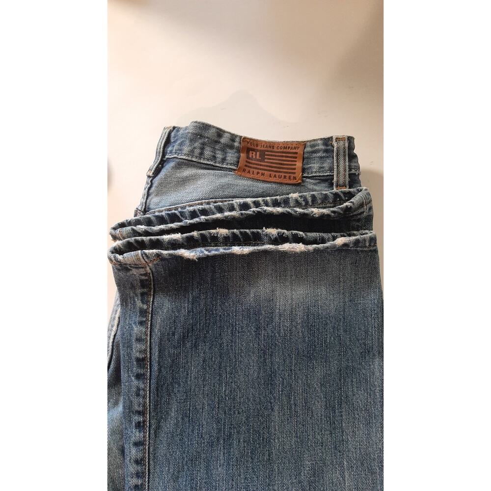 Polo Ralph Lauren Modern Bootcut Low Rise Ripped Knee Jeans - Picture 10 of 10